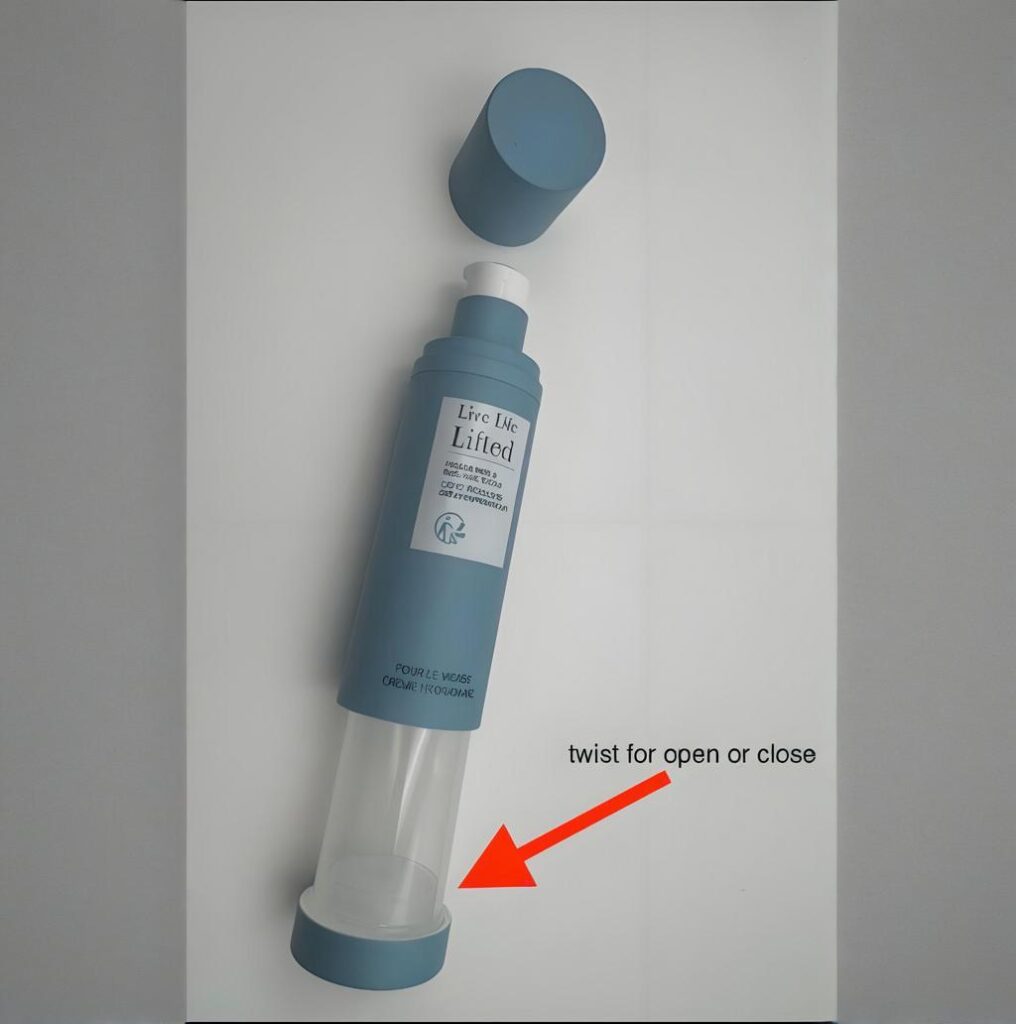 PP vacuum refillable bottle