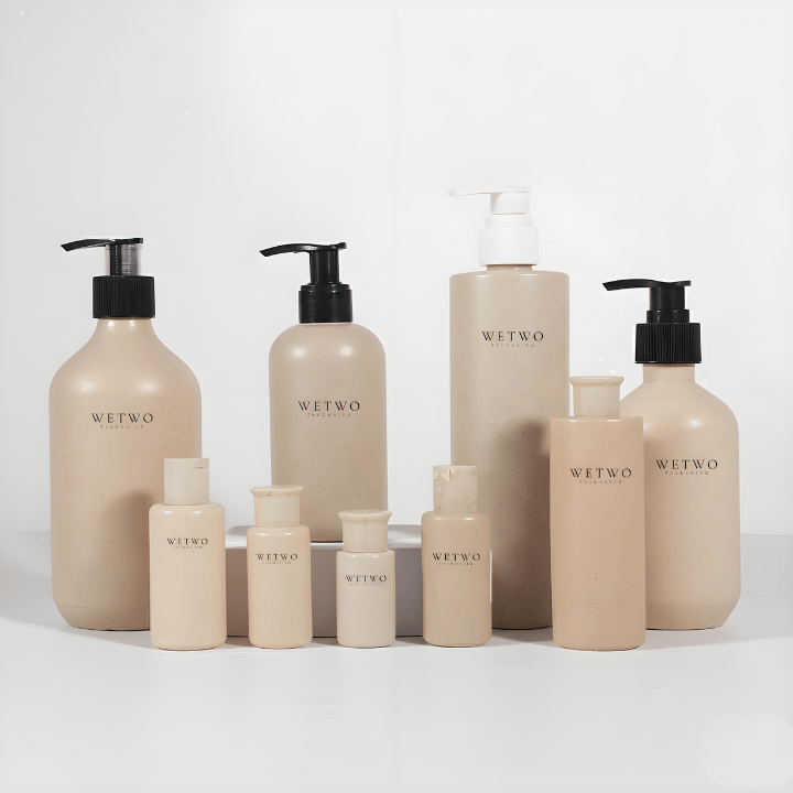 wetwo shampoo bottles